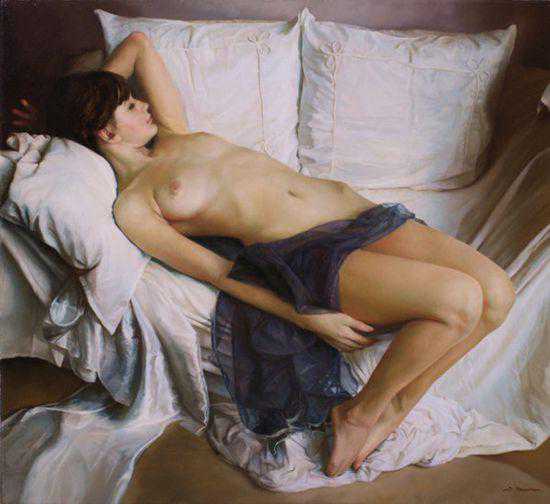 油画欣赏：女性作品典雅柔美，令无数观赏者怦然心动