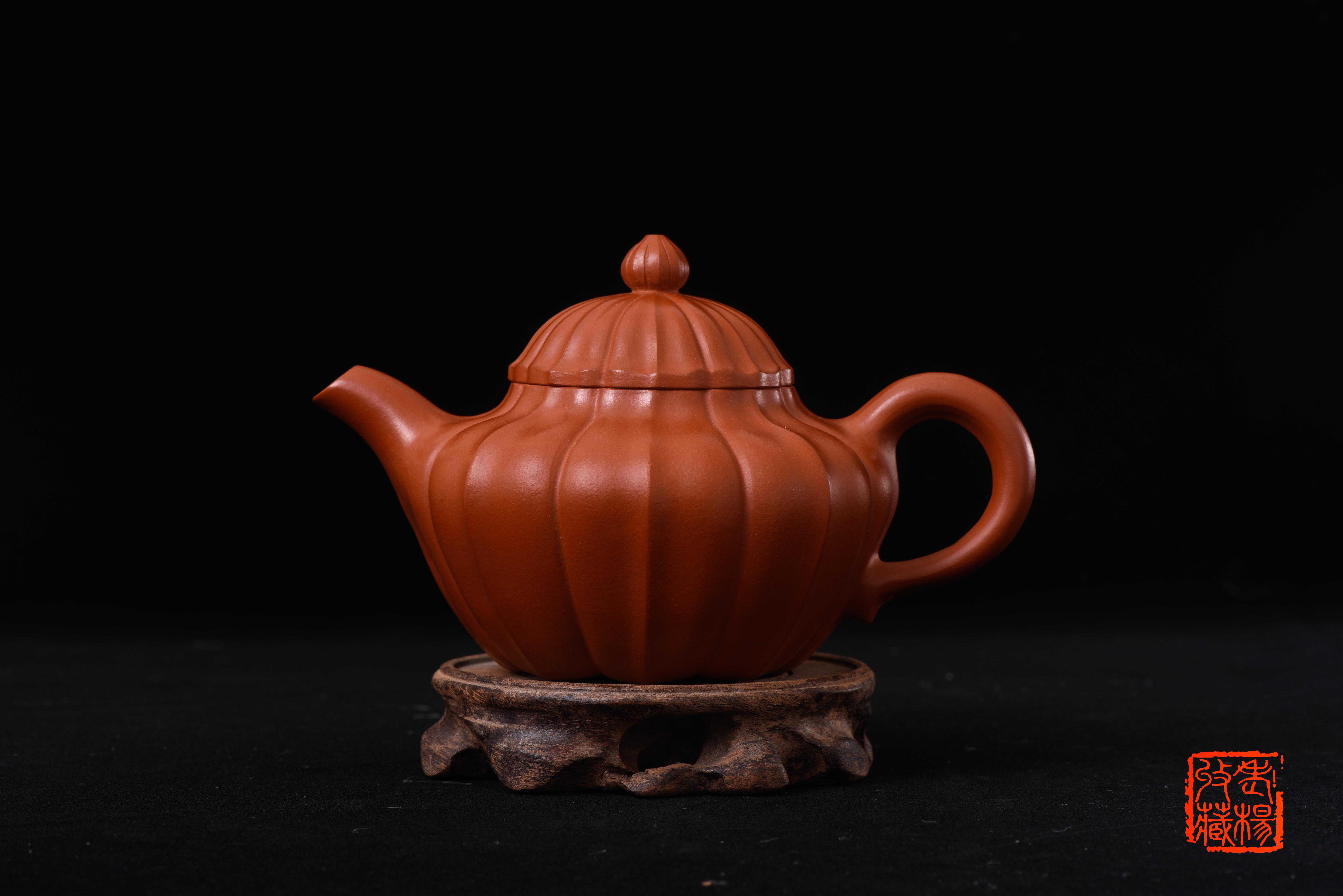 紫砂壶系列之胡敖君——筋纹高菱花壶