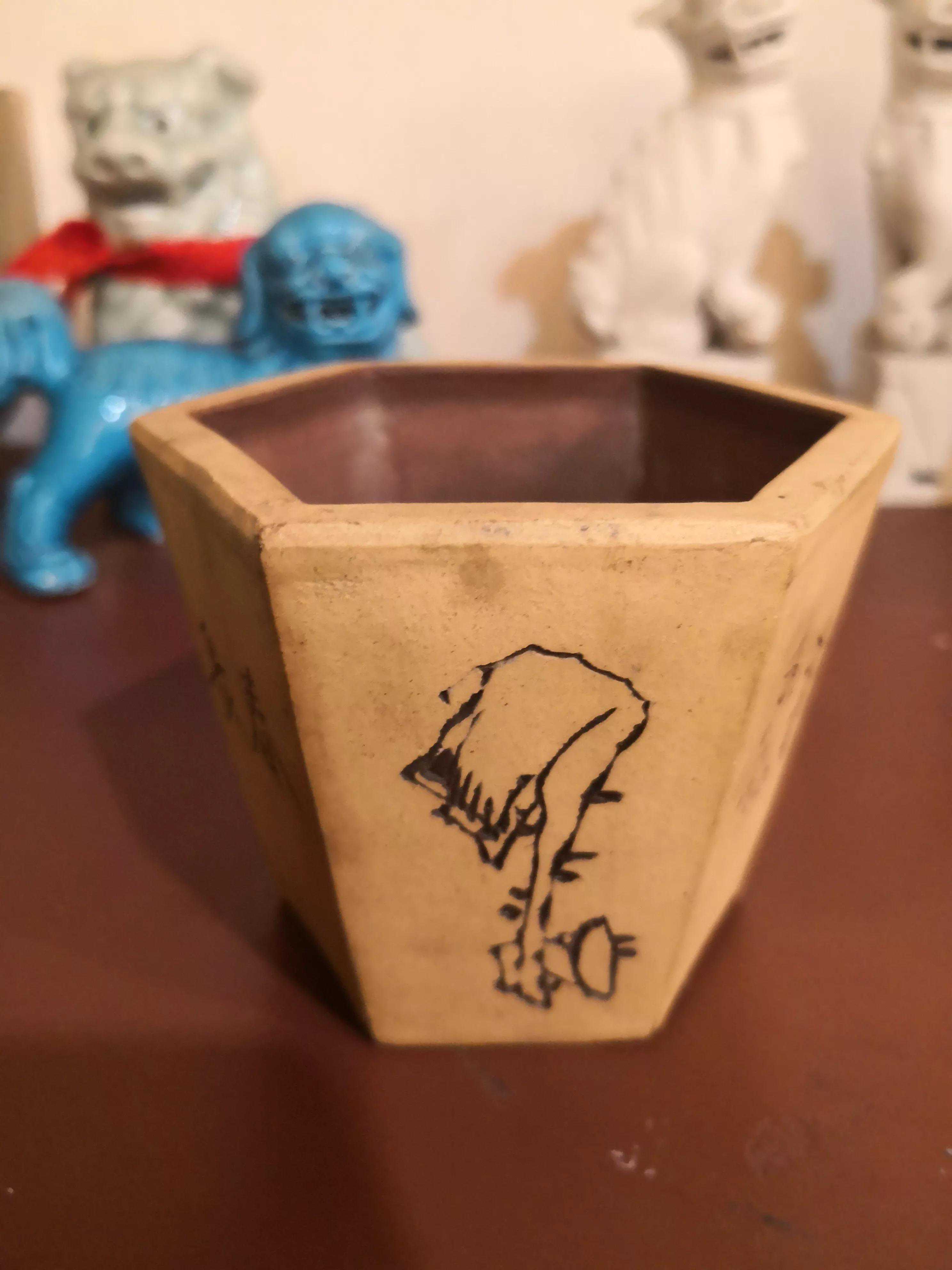 紫砂花盆赏析之六十，六十年代菖蒲盆