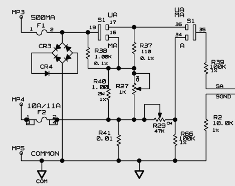 福禄克fluck万用表电路图，收藏下以后坏了可以修一修