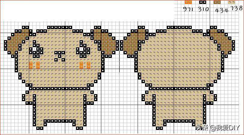 28幅可爱的十字绣双面绣图纸，绣个小饰物，都非常好看！收藏